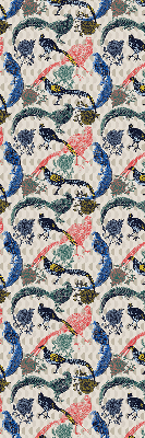 Store intérieur Paons colorés