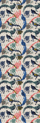 Store intérieur Paons colorés