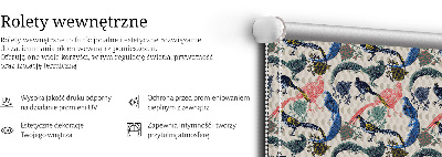 Store intérieur Paons colorés