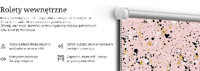 Store enrouleur Taches de peinture sur fond rose