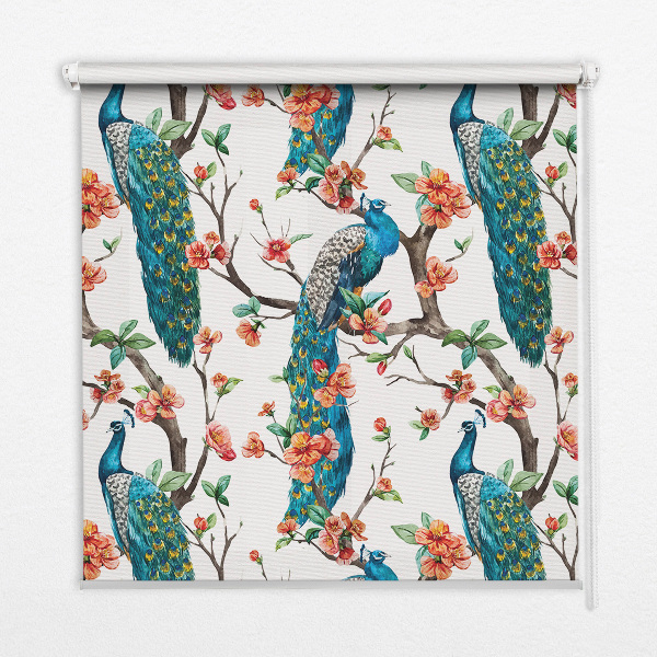 Store intérieur Paon sur une branche