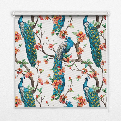 Store intérieur Paon sur une branche