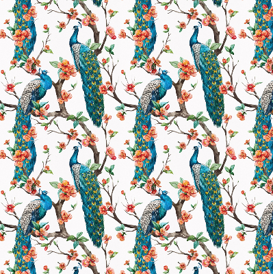 Store intérieur Paon sur une branche