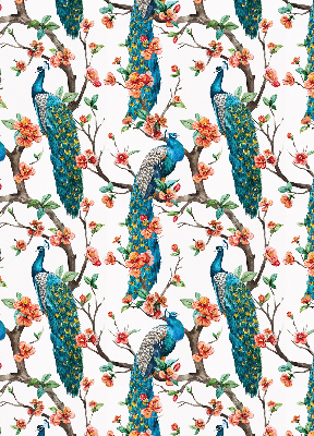 Store intérieur Paon sur une branche