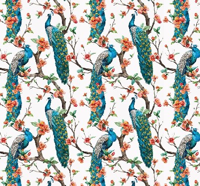 Store intérieur Paon sur une branche