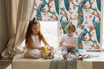 Store intérieur Paon sur une branche