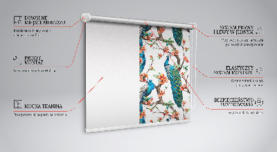 Store intérieur Paon sur une branche