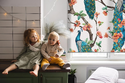 Store intérieur Paon sur une branche