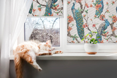 Store intérieur Paon sur une branche