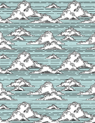 Store enrouleur Nuages