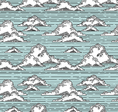 Store enrouleur Nuages