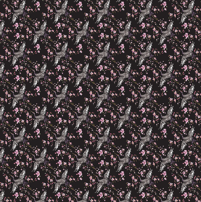 Store intérieur Hérons et fleurs