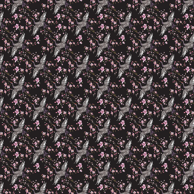 Store intérieur Hérons et fleurs