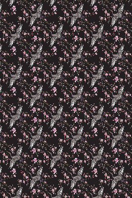 Store intérieur Hérons et fleurs