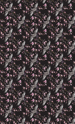 Store intérieur Hérons et fleurs