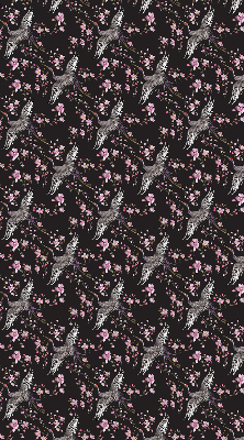 Store intérieur Hérons et fleurs