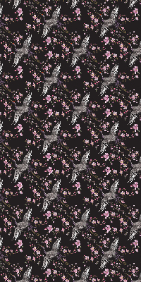 Store intérieur Hérons et fleurs