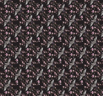 Store intérieur Hérons et fleurs