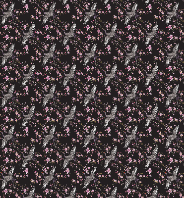 Store intérieur Hérons et fleurs