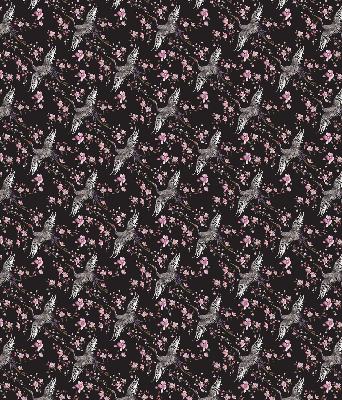 Store intérieur Hérons et fleurs