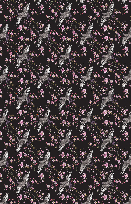 Store intérieur Hérons et fleurs