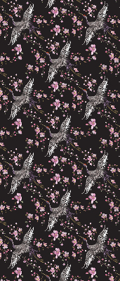 Store intérieur Hérons et fleurs