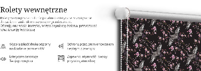 Store intérieur Hérons et fleurs