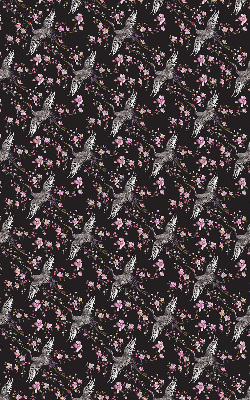 Store intérieur Hérons et fleurs