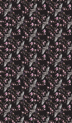 Store intérieur Hérons et fleurs