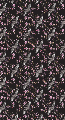 Store intérieur Hérons et fleurs