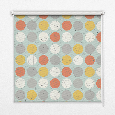 Store enrouleur Points reliés par des lignes sur des cercles