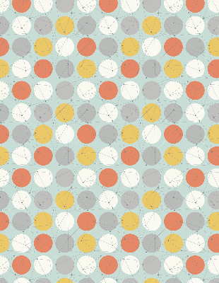 Store enrouleur Points reliés par des lignes sur des cercles