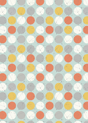 Store enrouleur Points reliés par des lignes sur des cercles