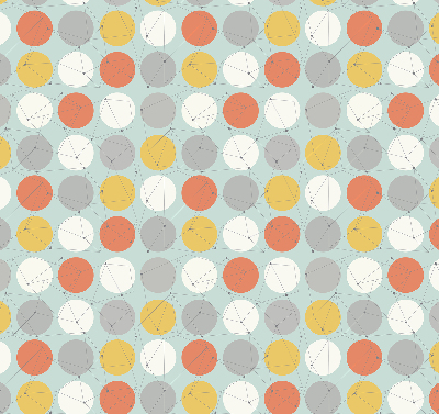 Store enrouleur Points reliés par des lignes sur des cercles