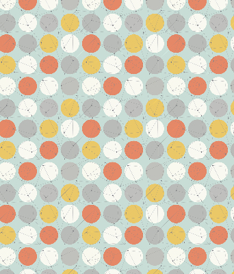 Store enrouleur Points reliés par des lignes sur des cercles