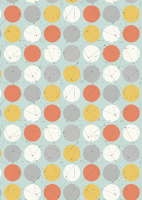 Store enrouleur Points reliés par des lignes sur des cercles