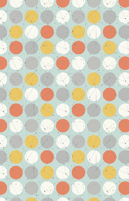 Store enrouleur Points reliés par des lignes sur des cercles