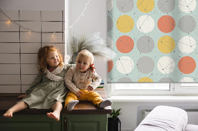 Store enrouleur Points reliés par des lignes sur des cercles