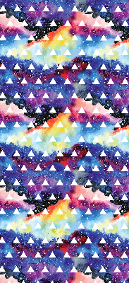 Store intérieur Triangles blancs sur fond coloré