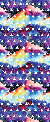 Store intérieur Triangles blancs sur fond coloré