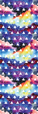 Store intérieur Triangles blancs sur fond coloré