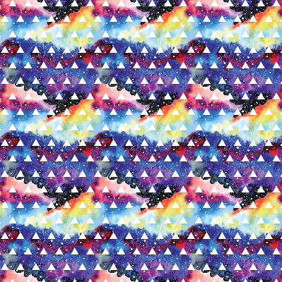 Store intérieur Triangles blancs sur fond coloré