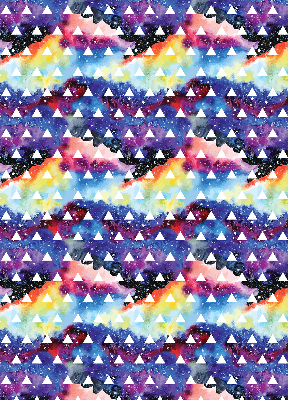 Store intérieur Triangles blancs sur fond coloré