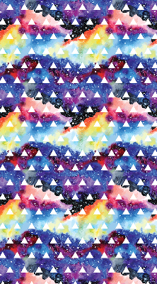 Store intérieur Triangles blancs sur fond coloré