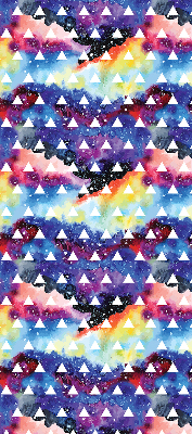 Store intérieur Triangles blancs sur fond coloré