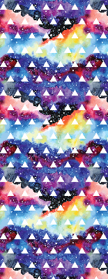 Store intérieur Triangles blancs sur fond coloré