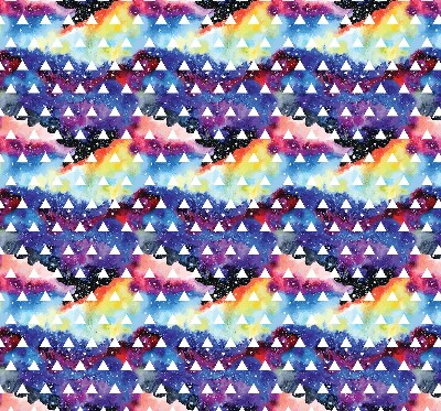 Store intérieur Triangles blancs sur fond coloré