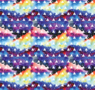 Store intérieur Triangles blancs sur fond coloré