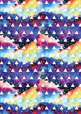 Store intérieur Triangles blancs sur fond coloré