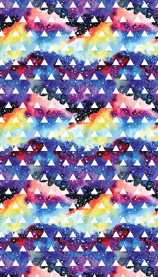 Store intérieur Triangles blancs sur fond coloré